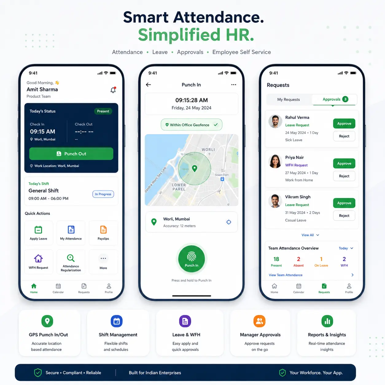 factoHR Mumbai mobile attendance and employee self service app