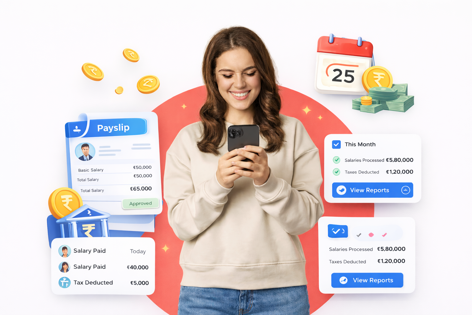 Payroll Module dashboard preview