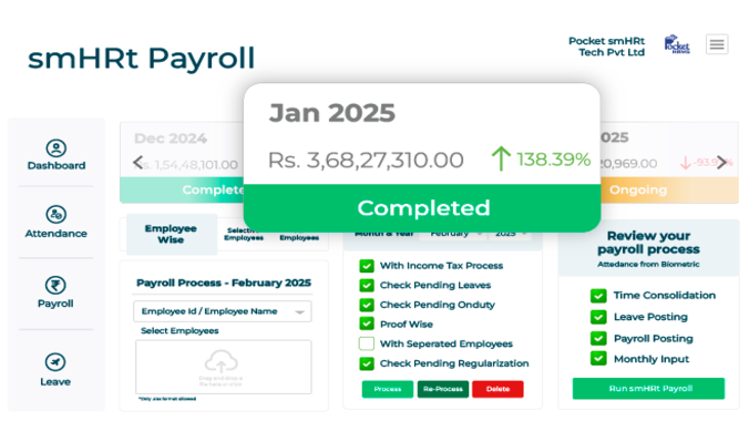 A comprehensive comparison chart showing the best HRMS software in India for 2026