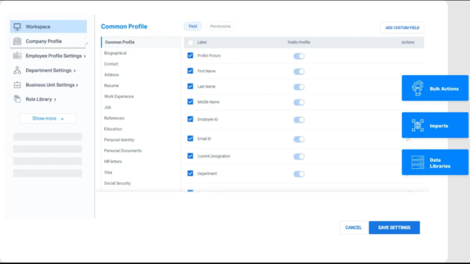 A comprehensive comparison chart showing the best HRMS software in India for 2026